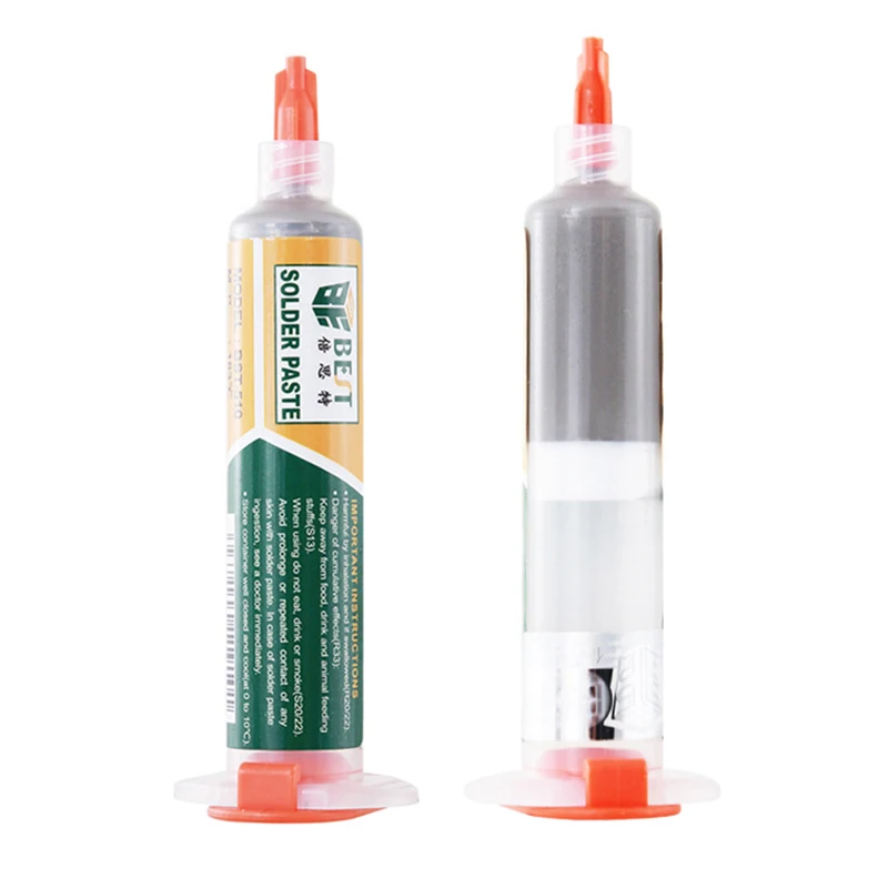 20g Flux Soldering Paste Tin Solder Paste Leaded Syringe Liquid Flux Melting Point 183℃ Repair Stencil Welding Soldering Tool