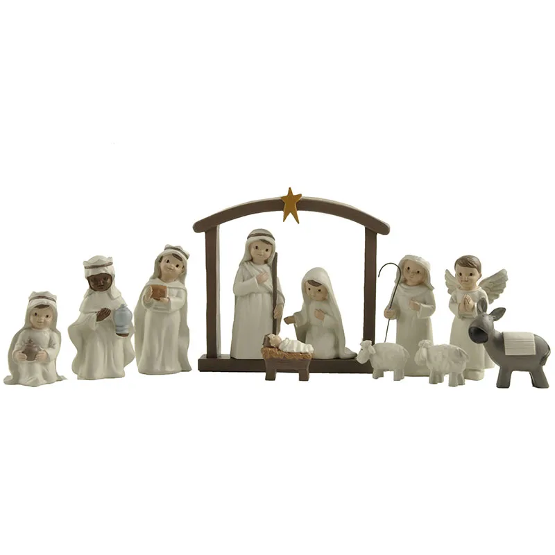 

ENNAS 12 Pcs Nativity Set Small Figurines Nativity Scene Christmas Manger Nativity Sets For Kids Religious Gifts