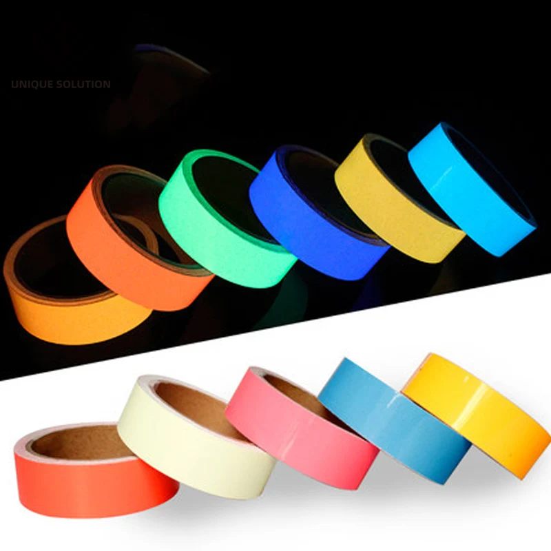 3M 20mm multiple color Luminous Tape Night Vision Glow In Dark Self-adhesive Warning Tape Safety Security Home Decoration Tape