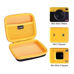 LTGEM Wasserdichte EVA Hard Case für Kodak Mini Schuss 3 Retro Mini Schuss 3 Squre/Mini Schuss 3 Instant kamera & Foto Drucker