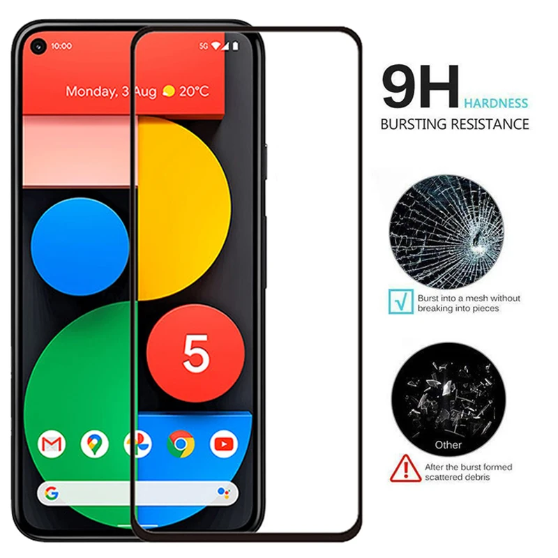 Che Phủ Toàn Bộ Kính Cường Lực Cho Google Pixel 5 4 3 2 1 Pixel 4a 3a Tấm Bảo Vệ Màn Hình Cho Google Pixel 4 XL 3a XL 2 XL XL Kính Phim