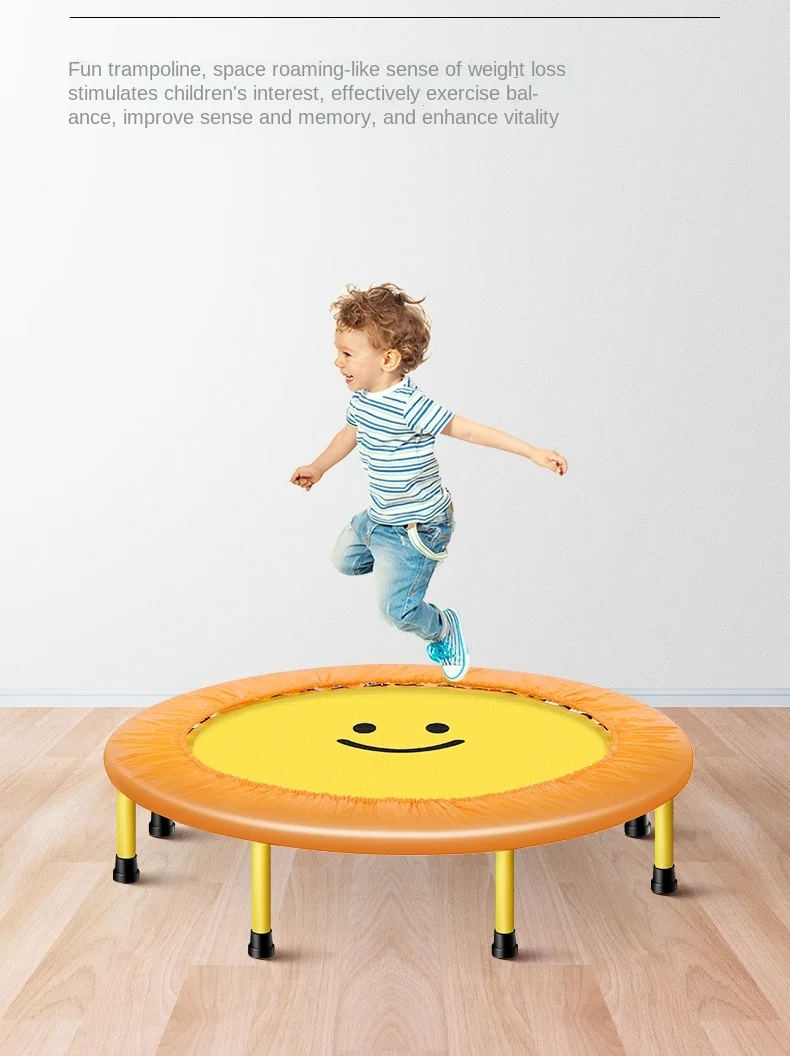 Trampoline Children's Fitness Home Indoor Trampoline Children Rub Bed Baby Bounce Bed Family Weight Loss Slimming