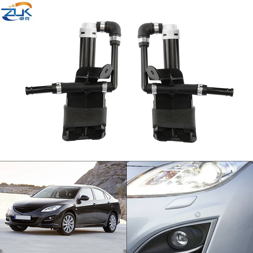 ZUK Front Bumper Headlamp Headlight Washer Nozzle Jet Actuator For Mazda 6 Atenza GH 2007 2008 2009 2010