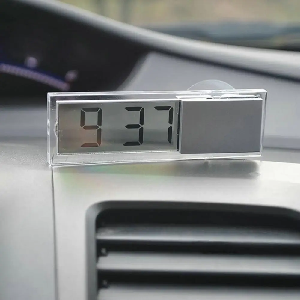 80% Hot Sell Car Digital Clock Mounted Sucker LCD Digital Display Dashboard Windshield Clock