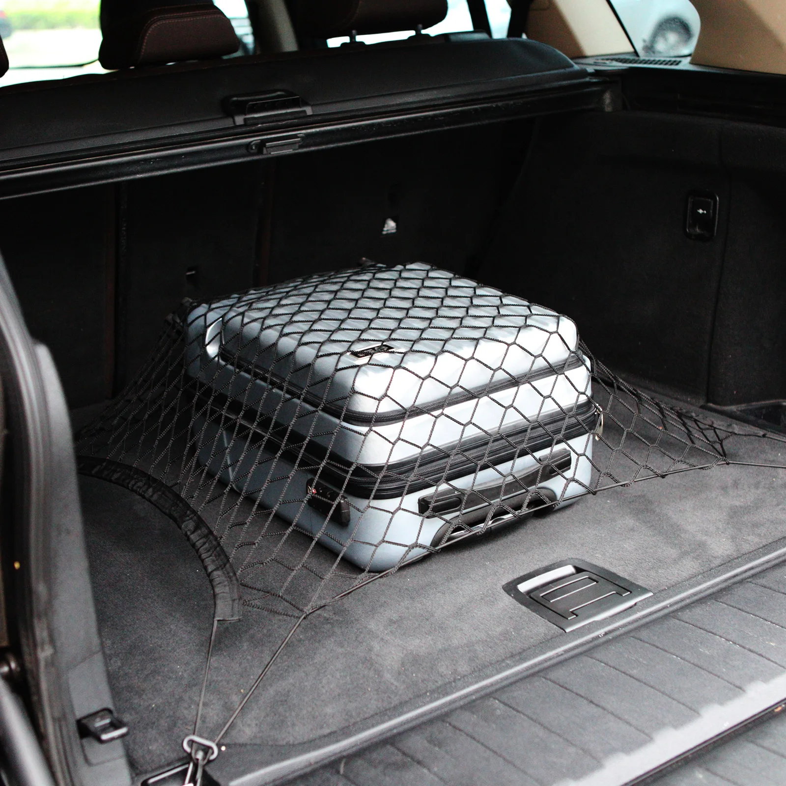 For BMW X5 E53 53 E70 E60 F15 F85 G05 M Sport 2019 2020 2021 Car Trunk Ceiling Luggage Storage Cargo Organiser Elastic Mesh Net