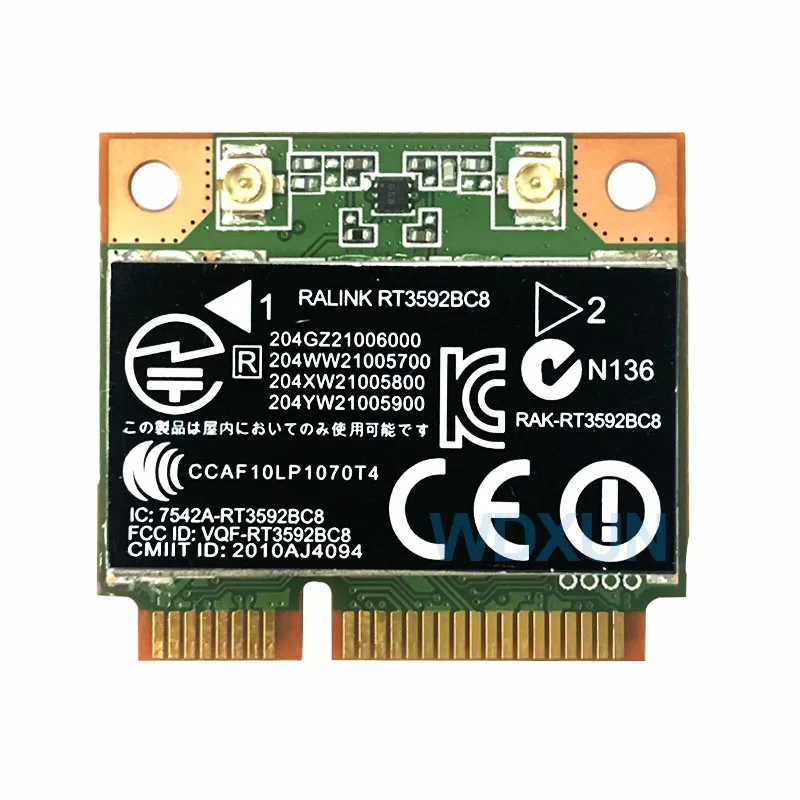 RALINK Rt3592 rt3592bc8 Dual band 300Mbps Wifi half 4230s 4730s 4530s Card For hp Mini 4430s 630813-001 PCI-E Wireless card