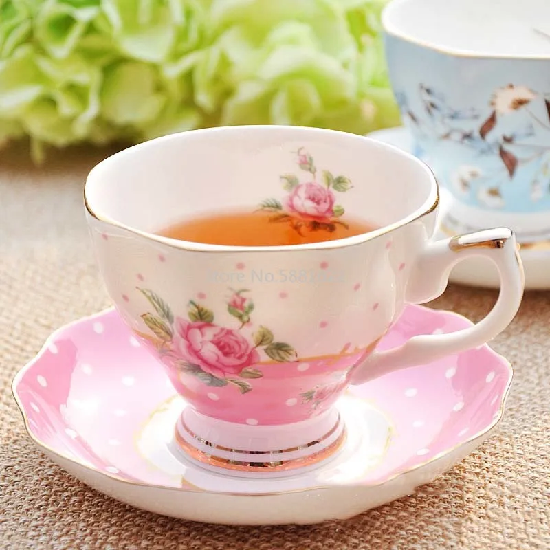 Cup ceramic creative European - style with lid large - capacity bone china cups breakfast cup milk coffee cups