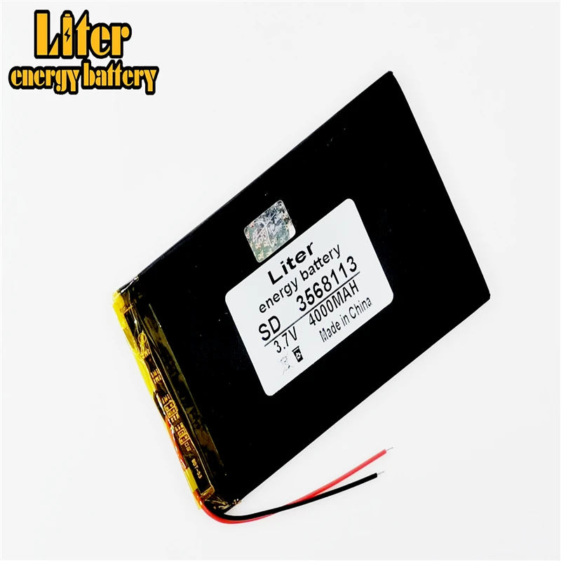 3.7V 4000mAh 3568113 Lithium polymer Battery with protection board For Tablet TALK7X Colorfly E708 Q2 A96 A13 A78