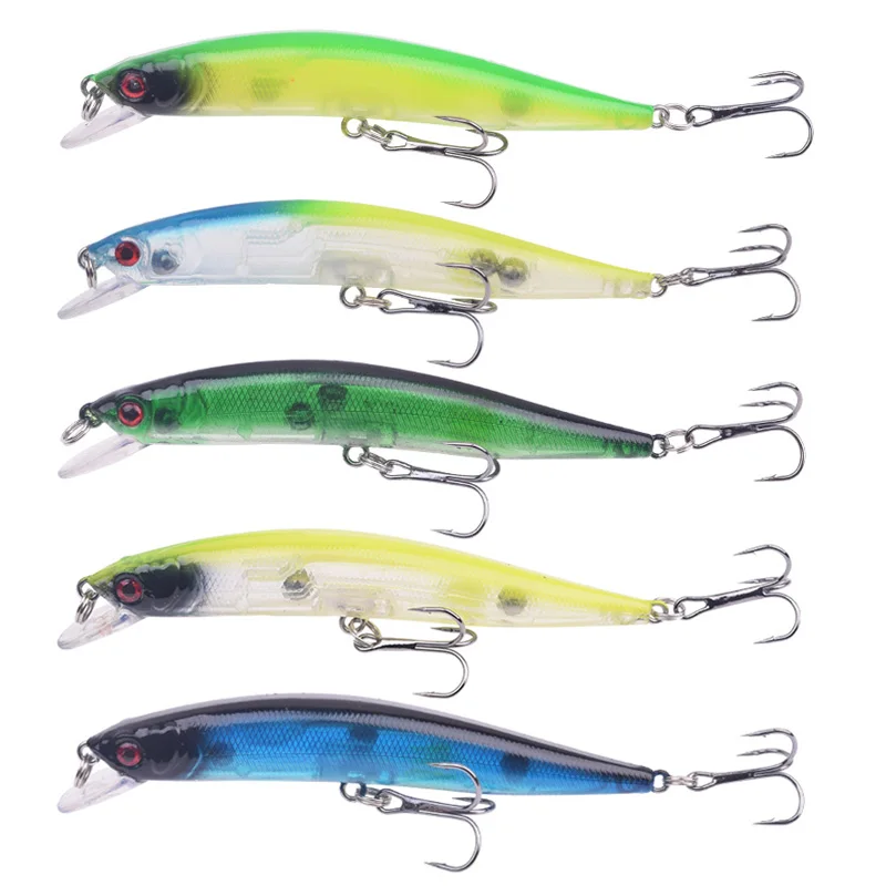 1PCS Laser Minnow Fishing Lure 10cm/8.5g Floating Wobbler Artificial Hard Swimbait Crankbait Bass for Carp Pesca Fishing Tackle