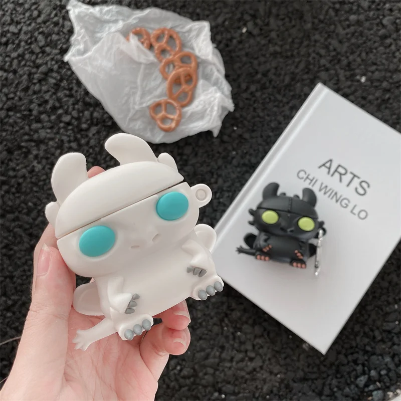 Étui Airpods 1/2 en Silicone avec personnage de dessin animé, porte-clés Anti-chute, housse de protection souple pour écouteurs Airpods Pro