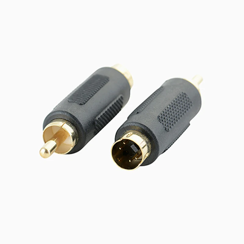 

Common 4 PIN S-VIDEO Male To TV RCA AV Male Plug Cable M To M Pin S Video Adapter