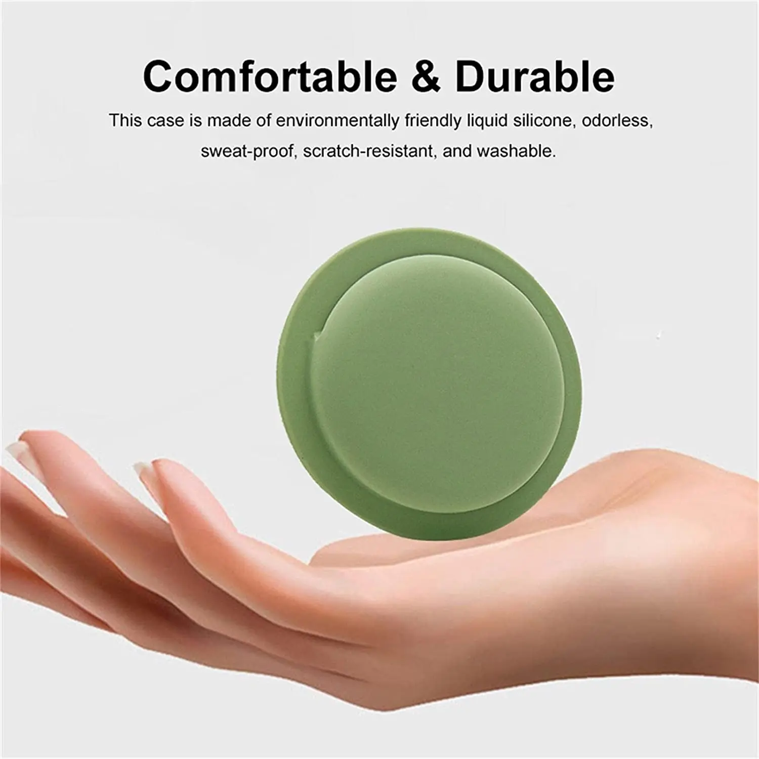 Apple airtagウォレットケース,シリコン保護ケース,落下防止バンパー,キーホルダーケース