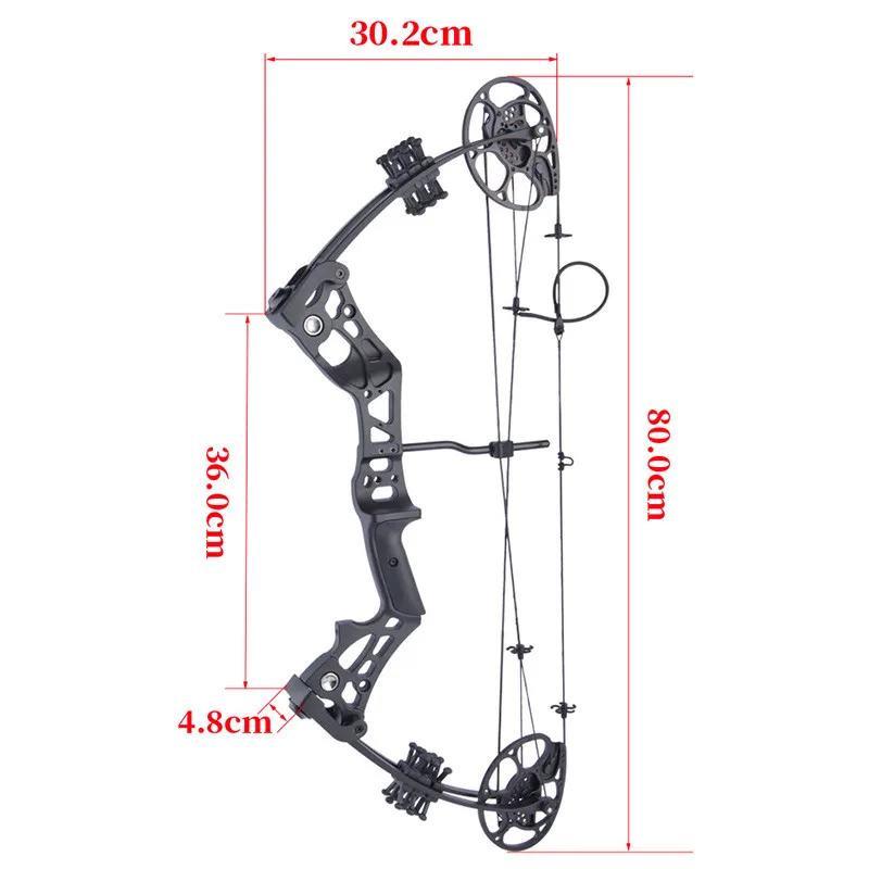 SHARROW 15-45lbs Adjustable Compound Bow Youth Ladies Juniors Archery Training Bow Arrow Set Fit Shooting Hunting Accessories