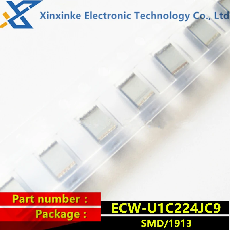 ECWU1C224JC9 SMD metallized film capacitor 0.22uF 16VDC 5% PEN FILM 1913 220nF ECW-U1C224JC9 CBB polyester capacitor