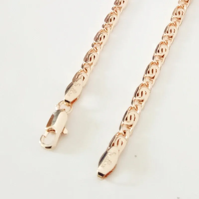 New Trendy Bracelet 585 Rose Gold Color Jewelry 19CM Long Bracelet Copper Gold Color Wide Cuff Women Bracelets