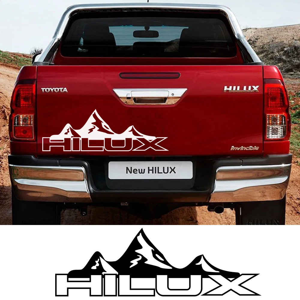 Car Body PVC Stickers Mountain Graphics Vinyl Film Decal For Toyota Hilux Revo Vigo Rear Trunk Pickup Tuning Auto Accessories