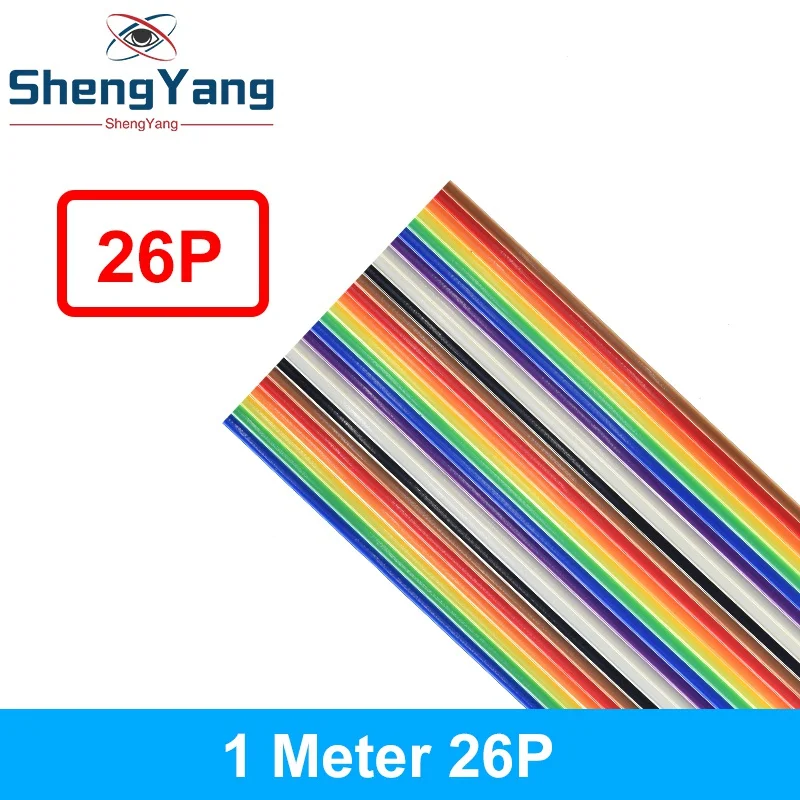 1/3 Meter 10P/12P/14P/16P/20P/26P/34P/40P/50P 1,27 mm Rastermaß Farbiges Flachbandkabel für DuPont-Draht für FC für Dupont-Stecker – Detail 8