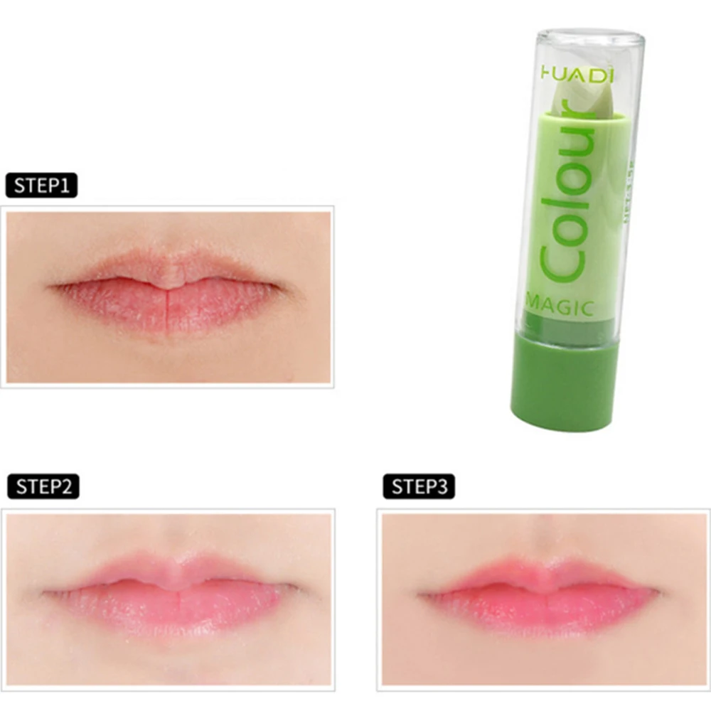 Color Changing Lip Balm Long-lasting Color Hygienic Moisturizing Lip Balm Anti-aging Makeup Natural Lip Balm