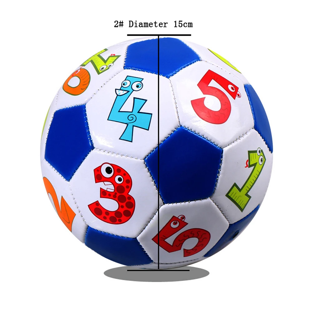 Ballon de football en PU pour enfants, taille 2, ballon d\'entraînement pour garçons, ballon de football pour filles, équipement de plein air, 15cm