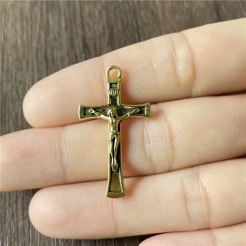 JunKang 20pcs Alloy Retro Religious Belief Pendant DIY Bracelet Necklace Jewelry Connector Making Accessories