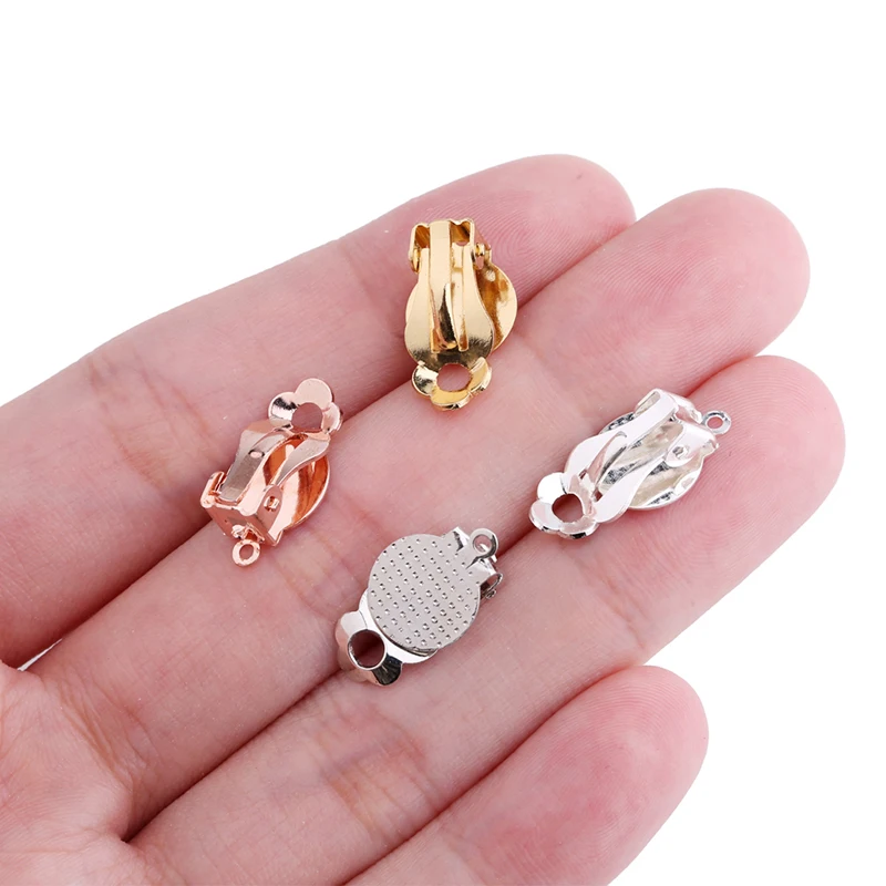 UNNAIER 10/Pack Frog Sling Ear Clip Invisible Pain Relief Ladies Ear Clip DIY Jewelry Accessories Earrings Non-pierced Earrings