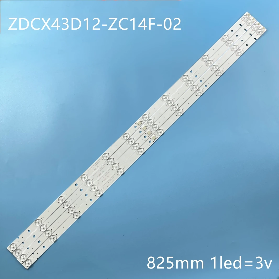 

LED Backlight strip for BBK 43LEM-1038/FTS2C ZDCX43D12-ZC14F-02 303CX430032 CX430M02 CX430DLEDM LC430DUY-SHA1 43EX6543 LE-4329