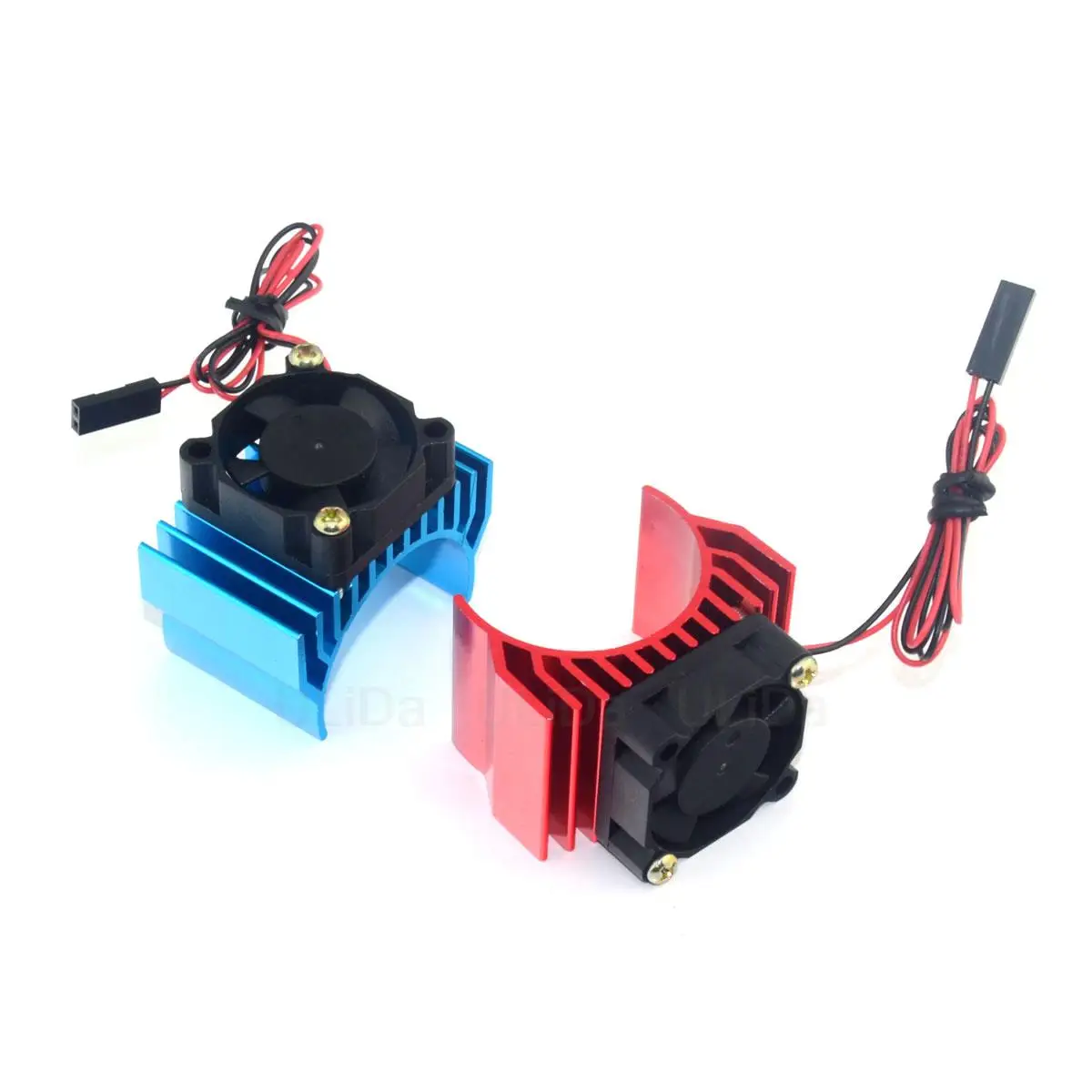 RC Heat Sink Motor Heatsink with Fan Cooling Head Vent Top JST 540 550 Size for Himoto 1:10 Car HSP HPI Wltoys Motor Radiator