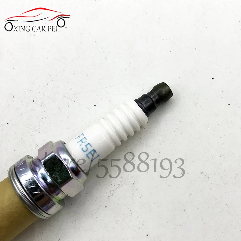 4pcs MN163235 FR5EI Iridium Spark Plug 1313 for Mitsubishi OUTLANDER LANCER ECLIPSE for Citroen C-CROSSER for Peugeot 4007