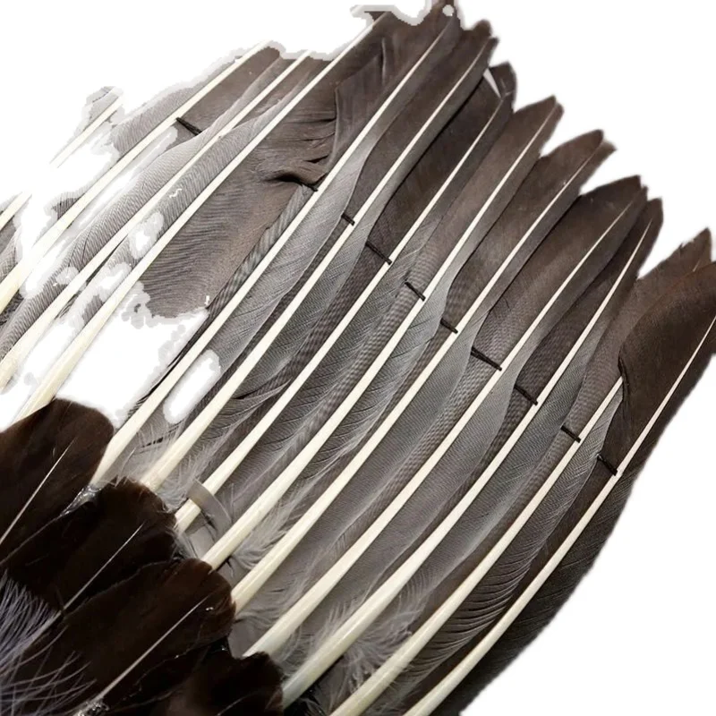 Handmade Ancient Style Folding Feather Fan, Zhuge Liang Feature Fan, Chinese Style, Integrated Lens, Handmade