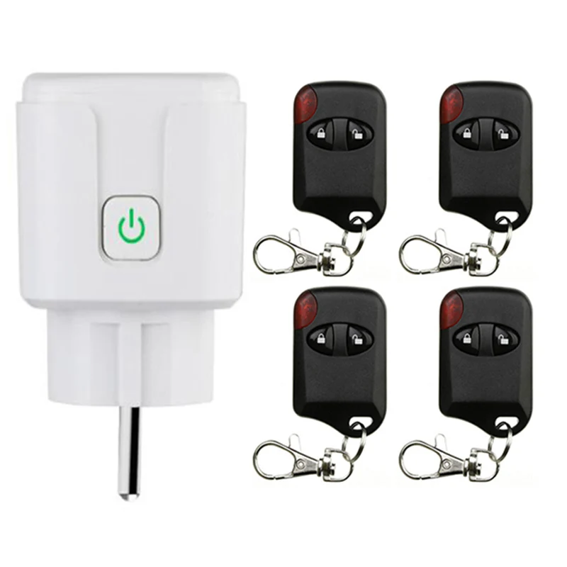 

AC 110V 220V Универсальный Беспроводной дистанционного Управление Мощность розетка для бытовых Приспособления 433 МГц контроль обучения Управление;