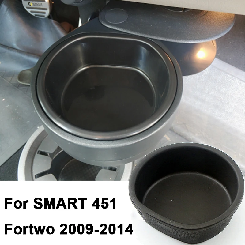 For Smart Fortwo 451 2009-2014 Car Storage Box Organizer Ashtray Change to Storage Box Auto Interior Accessories