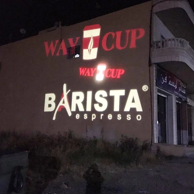 LDLG Advertising Projector outdoor 40W Led Logo Projector for Wall Projection Advertising Safety Warning Custom Gobo Promotion