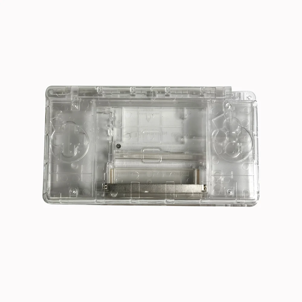 واضح أبيض/أسود الإسكان شل الغلاف مجموعة كاملة استبدال ل نينتندو DS لايت ل NDSL لعبة وحدة التحكم غطاء