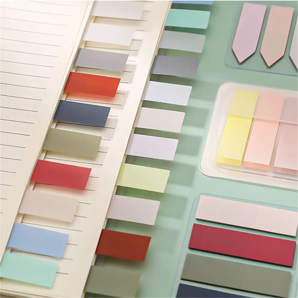 100 Sheets Stationery Novelty Key Points Office Supplies Tab Strip Sticky Notes Memo Pad Index Flags Paster Sticker
