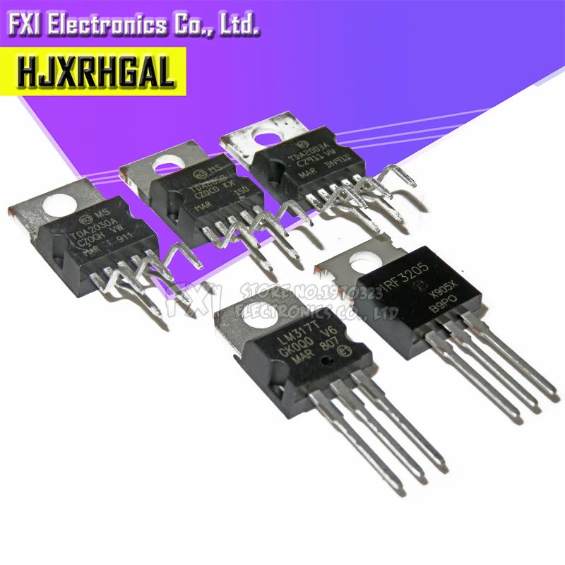 10PCS TDA2003 TDA2030 TDA2005 TDA2050 LM317T IRF3205 Transistor TO-220 TO220