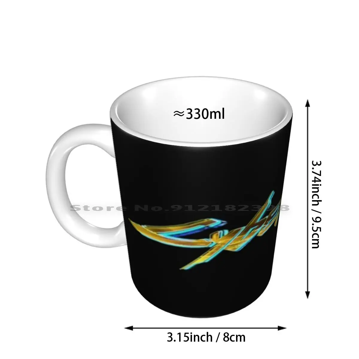 Ceramic Mugs Coffee Cups Milk Tea Mug Game Ps4 Boys Girls Futuristic Punk Universe Galaxy New Arrival Future Creative Trending