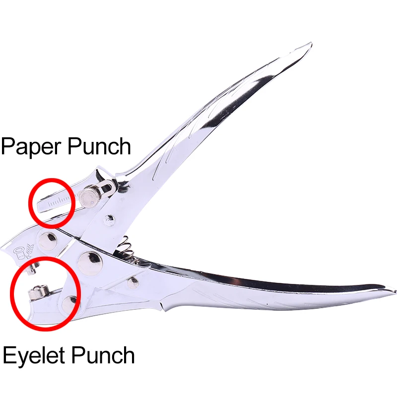 Di Fissaggio in metallo di Carta Punzoni Macchina con Occhiello Tag Pugno Taglierina di Carta del Mestiere di Perforatrici Scrapbooking Forniture di Rilegatura