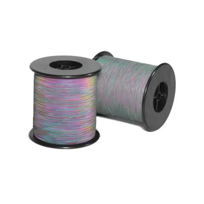 Two-Side Rainbow Warning Reflective Thread High Visibility Reflective Material Sewing On Clothing Webbing Hats Shoes