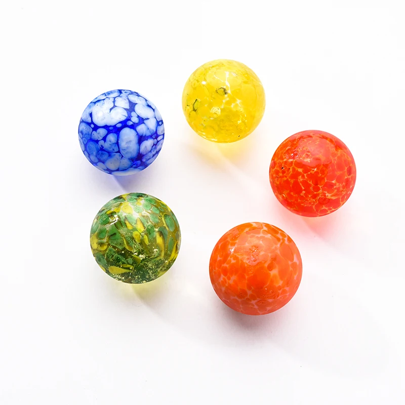 16Mm Pinkycolor Glass Ball Cream Cattle Small Marbles Pat Toys Parent- Child Beads Console Game Pinball Machine Bouncing Ball