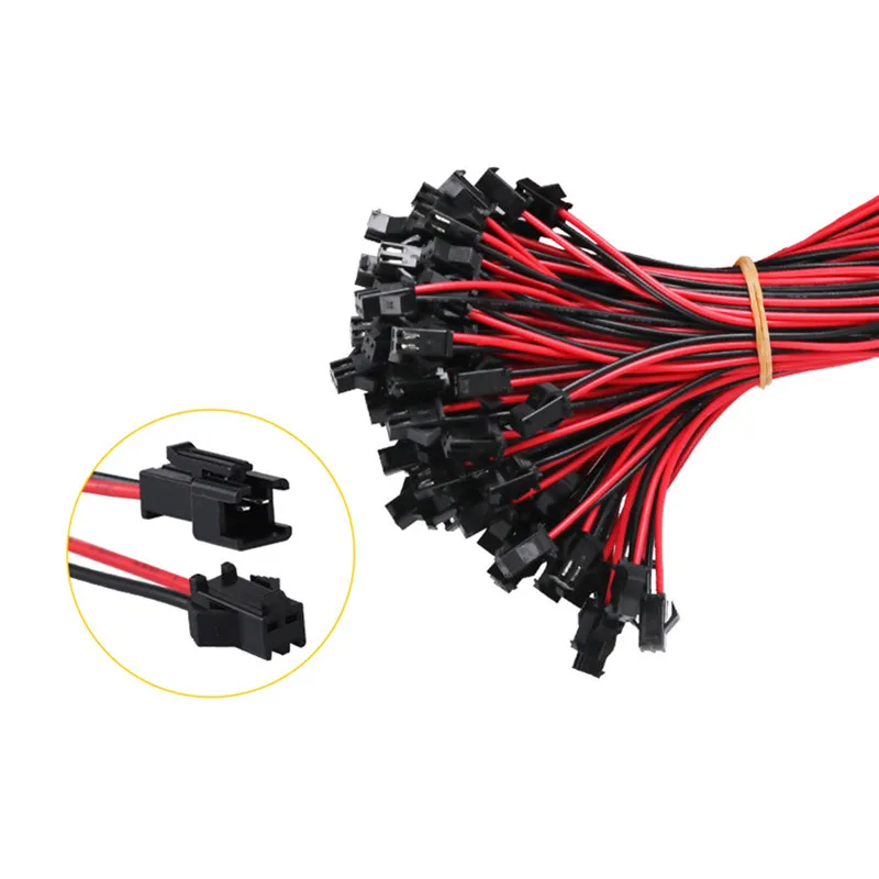 Angitu 2/3/4pin SM 2.54 مللي متر موصل LED تمديد كابل الكهربائية الذكور الإناث 22AWG أسلاك لشريط RGB RGBW LED