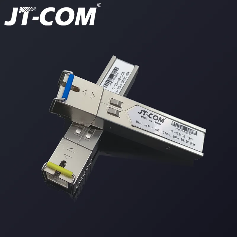 2pcs SFP Module SC Connecteur Gigabit DDM BIDI mini gbic 1000Mbps SC Émetteur-Récepteur À Fibre Optique Otdr Module de transeiver optique 5-120km Compatible avec le commutateur Mikrotik Cisco TP-Link