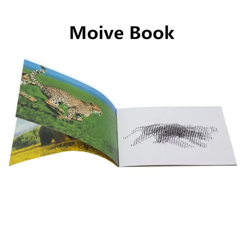 Magic Moving Images Books Animal Pictures Magic Tricks Props Toys Animated Optical Illusions Kids Gifts  Y4UD