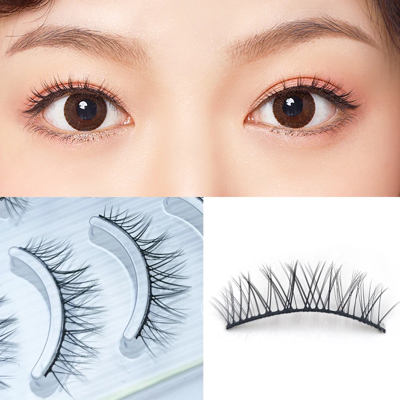 Icycheer 3 Đôi Túi Đeo Chéo Dài Eyelashsn Mỏng Mềm Mại Tự Nhiên Lông Mi Giả Trang Điểm 3D Hàng Mi Nối Dài Mi