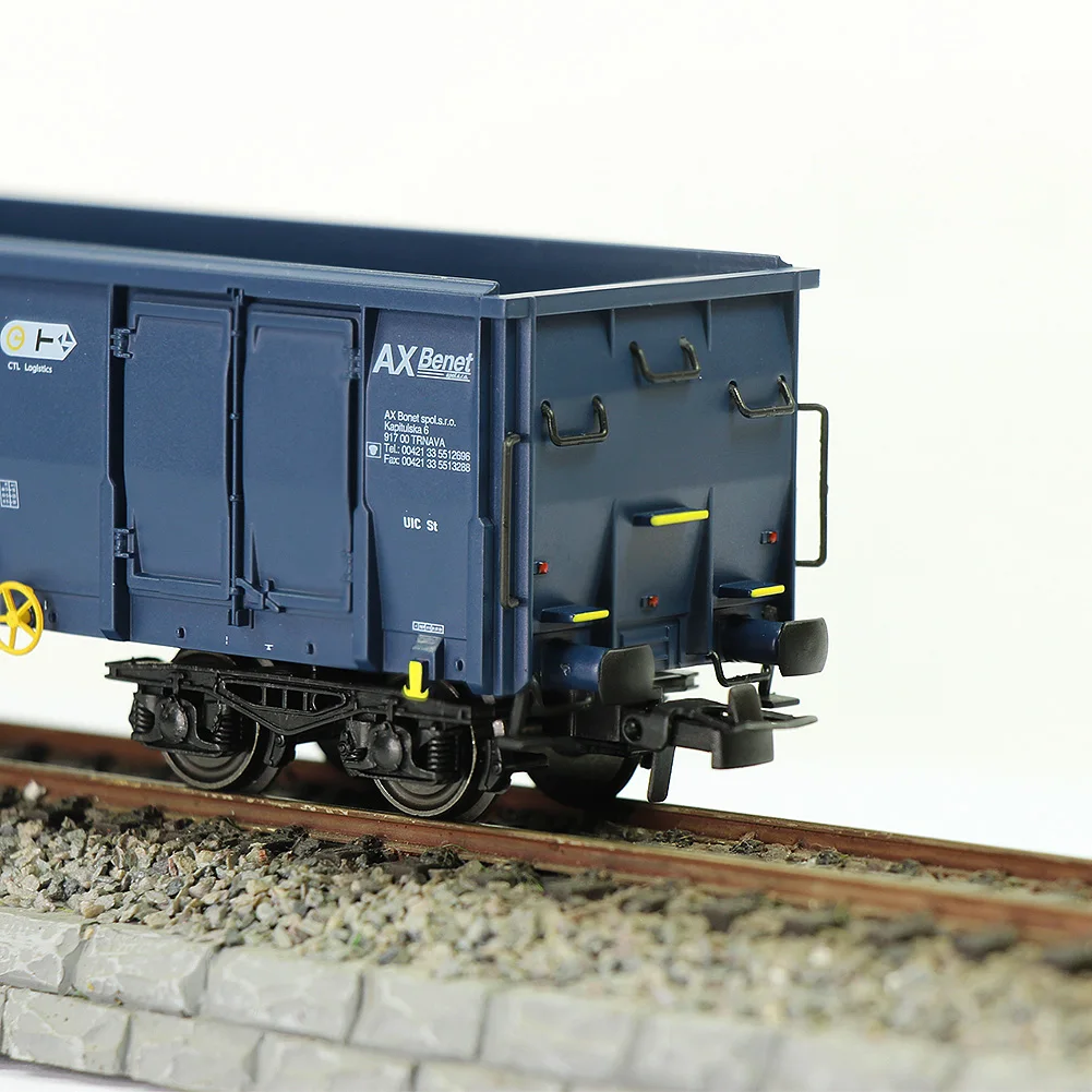 C8742 HO Scale 1:87 High-side Gondola Car AX Benet Wagon Railway Model Trains 1pc/2pcs