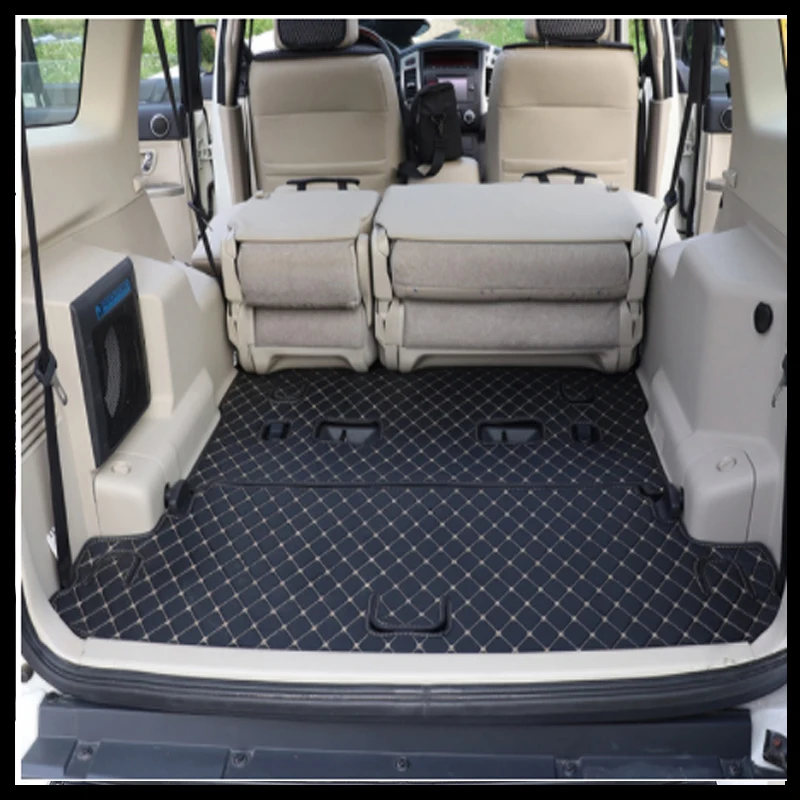 For Mitsubishi Pajero V97 V93 V73 12-18Car Custom car trunk mats waterproof boot carpets Car Accessories Interior