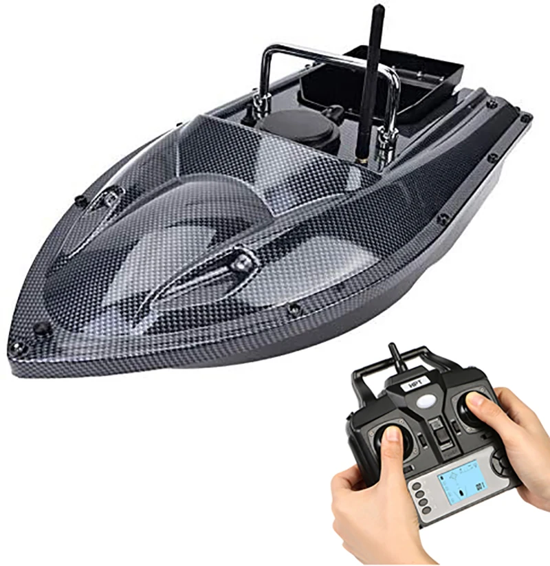 GPS RC Fishing Bait Boat telecomando automatico 500m Fish Finder Bait Boat fino a 2.0kg Lure RC Ship con luce notturna