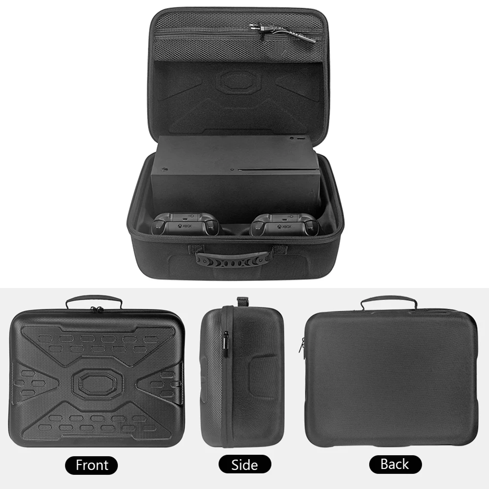 Carrying Case for Xbox Series X Game Console Travel Controllers Storage Bag Game Console Wireless Controllers Game Accessories