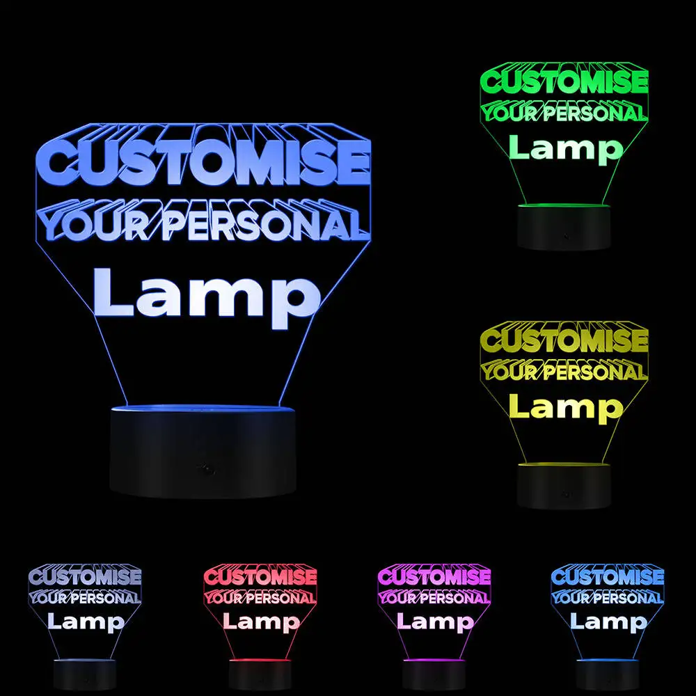 Customize 3D LED Lamp Service For Single One Price Customize Photos Picture Goden Service