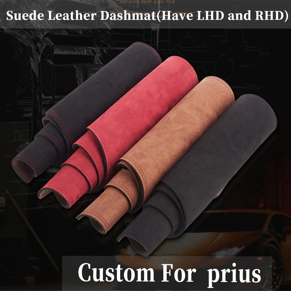 

Accessories Car-styling Suede Leather Dashmat Dashboard Cover Dash Mat Carpet Custom for Toyota Prius 2003-2009 2004 2005 2007