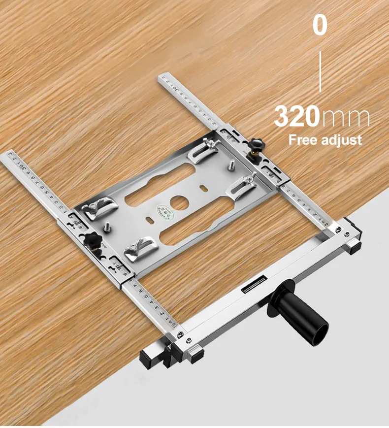 Multifunctional edge trimmer circular saw guide rail positioning frame high precision 4 inch wood cutting positioning frame DIY